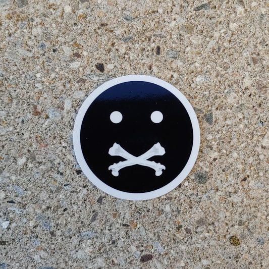 Black Crossbone 2.25" Vinyl Sticker