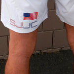 White Liberty Racer USA Made Hybrid Retro-Fit Shorts