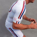 White Liberty Racer USA Made Hybrid Retro-Fit Shorts